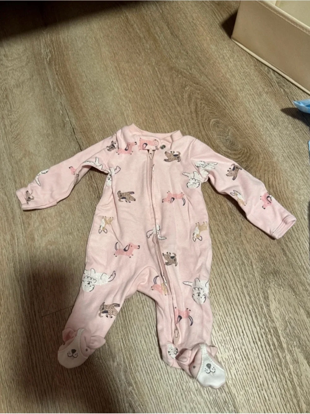 cloud island Pink Floral & Patterned Baby Pajama Bundle